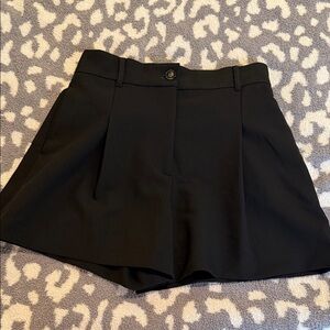 Zara High Waist Black Shorts